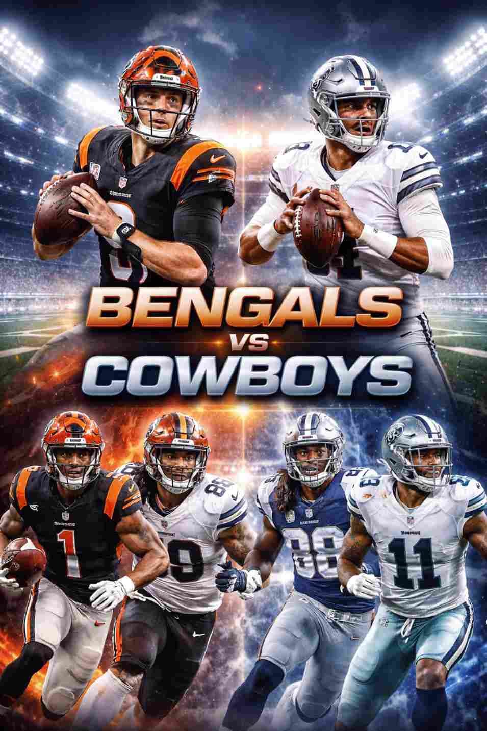 Bengals vs Dallas Cowboys Match Player Stats